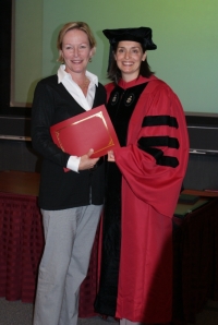 Jennet pictured with Dr. Hannah Riley Bowles